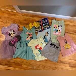 Kids Toddler Girls Disney 2T / 3T Clothing & Accessories Bundle